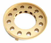 Heartland S3663 D Dual Burner Cross Ring Brass